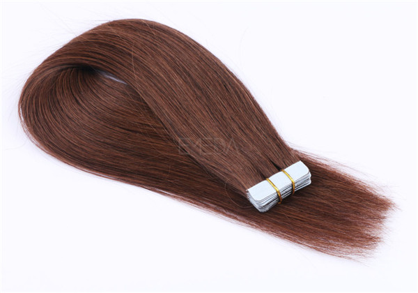 Dark brown 100 human hair tape in extensions  XS082
